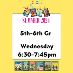 5th-6th Grade NJ Summer Wednesday 630-745pm (8 Sessions + Art Shack Show)